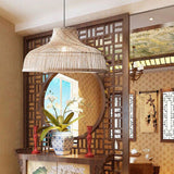 Maxbell Bohemian Pendant Lamp Shade Rattan Woven Lampshade for Restaurant Decor