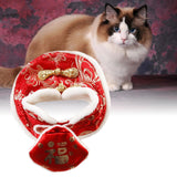 Maxbell Cat Cape Clothes for Chinese New Year Spring Festival Pet Supplies