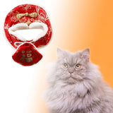 Maxbell Cat Cape Clothes for Chinese New Year Spring Festival Pet Supplies