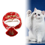 Maxbell Cat Cape Clothes for Chinese New Year Spring Festival Pet Supplies