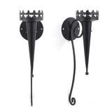 Maxbell 2Pcs Medieval Wall Candle Sconce Torch Design for Bedroom Dining Room Patio