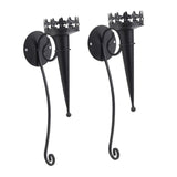 Maxbell 2Pcs Medieval Wall Candle Sconce Torch Design for Bedroom Dining Room Patio