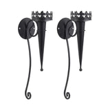 Maxbell 2Pcs Medieval Wall Candle Sconce Torch Design for Bedroom Dining Room Patio