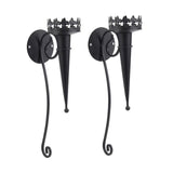 Maxbell 2Pcs Medieval Wall Candle Sconce Torch Design for Bedroom Dining Room Patio