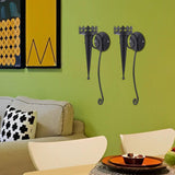 Maxbell 2Pcs Medieval Wall Candle Sconce Torch Design for Bedroom Dining Room Patio