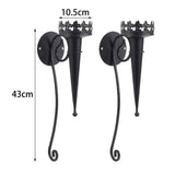 Maxbell 2Pcs Medieval Wall Candle Sconce Torch Design for Bedroom Dining Room Patio