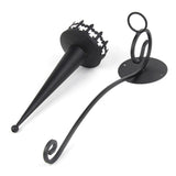 Maxbell 2Pcs Medieval Wall Candle Sconce Torch Design for Bedroom Dining Room Patio