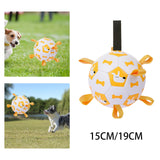 Maxbell Dog Soccer Ball Interactive Toys Catch Tabs Pet Supplies for Outdoor Indoor S