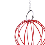 Maxbell Rabbit Hay Feeder Ball Hanging Hay Ball Bunny Treat Ball for Rat Chinchillas Red