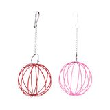 Maxbell Rabbit Hay Feeder Ball Hanging Hay Ball Bunny Treat Ball for Rat Chinchillas Red