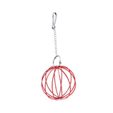 Maxbell Rabbit Hay Feeder Ball Hanging Hay Ball Bunny Treat Ball for Rat Chinchillas Red