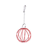 Maxbell Rabbit Hay Feeder Ball Hanging Hay Ball Bunny Treat Ball for Rat Chinchillas Red