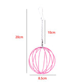 Maxbell Rabbit Hay Feeder Ball Hanging Hay Ball Bunny Treat Ball for Rat Chinchillas Pink