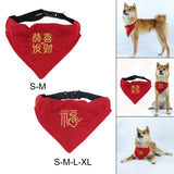 Maxbell Dog Bandana Collar Pets Costume Small Medium Large Dogs Strong D Hook Puppy S Good Luck