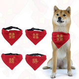 Maxbell Dog Bandana Collar Pets Costume Small Medium Large Dogs Strong D Hook Puppy S Good Luck