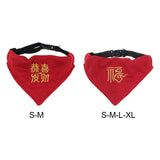 Maxbell Dog Bandana Collar Pets Costume Small Medium Large Dogs Strong D Hook Puppy S Good Luck
