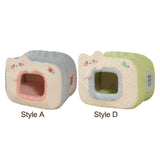 Maxbell Cute Cat House Bed nest Warm Winter Cushion Cave Bed Puppy Washable Style A