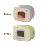 Maxbell Cute Cat House Bed nest Warm Winter Cushion Cave Bed Puppy Washable Style A