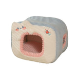 Maxbell Cute Cat House Bed nest Warm Winter Cushion Cave Bed Puppy Washable Style A