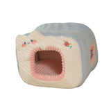 Maxbell Cute Cat House Bed nest Warm Winter Cushion Cave Bed Puppy Washable Style A