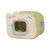 Maxbell Cute Cat House Bed nest Warm Winter Cushion Cave Bed Puppy Washable Style D