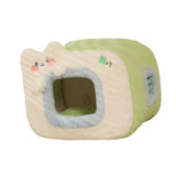 Maxbell Cute Cat House Bed nest Warm Winter Cushion Cave Bed Puppy Washable Style D