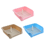 Maxbell Dog Potty Tray Small Dog Urinal Pee Training Tray with Protection Wall Pink