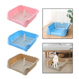 Maxbell Dog Potty Tray Small Dog Urinal Pee Training Tray with Protection Wall Pink