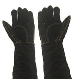 Maxbell Animal Handling Gloves Anti Bite Protective Gloves for Dogs Black