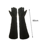 Maxbell Animal Handling Gloves Anti Bite Protective Gloves for Dogs Black