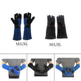 Maxbell Animal Handling Gloves Pet Supplies for Zoo Worker Dogs Green and M