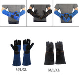 Maxbell Animal Handling Gloves Pet Supplies for Zoo Worker Dogs Green and M