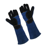 Maxbell Animal Handling Gloves Pet Supplies for Zoo Worker Dogs Green and M