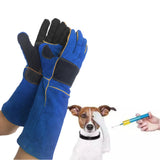 Maxbell Animal Handling Gloves Pet Supplies for Zoo Worker Dogs Green and M
