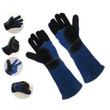 Maxbell Animal Handling Gloves Pet Supplies for Zoo Worker Dogs Green and M