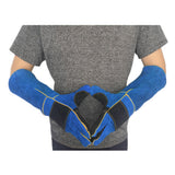 Maxbell Animal Handling Gloves Pet Supplies for Zoo Worker Dogs Green and L