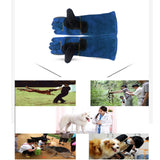 Maxbell Animal Handling Gloves Pet Supplies for Zoo Worker Dogs Green and XL