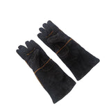 Maxbell Animal Handling Gloves Pet Supplies for Zoo Worker Dogs Black and L