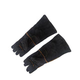 Maxbell Animal Handling Gloves Pet Supplies for Zoo Worker Dogs Black and L