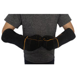 Maxbell Animal Handling Gloves Pet Supplies for Zoo Worker Dogs Black and L