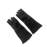 Maxbell Animal Handling Gloves Pet Supplies for Zoo Worker Dogs Black and XL