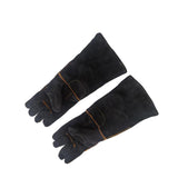 Maxbell Animal Handling Gloves Pet Supplies for Zoo Worker Dogs Black and XL