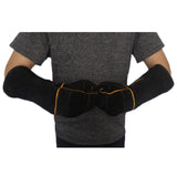 Maxbell Animal Handling Gloves Pet Supplies for Zoo Worker Dogs Black and XL