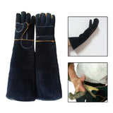 Maxbell Anti Bite Animal Handling Gloves Padding Pet Gloves Extra Long for Cat M