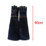 Maxbell Anti Bite Animal Handling Gloves Padding Pet Gloves Extra Long for Cat L