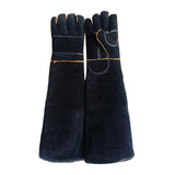 Maxbell Anti Bite Animal Handling Gloves Padding Pet Gloves Extra Long for Cat L