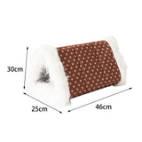 Maxbell Cat Warm House Dog Tent Cave Pet Bed for Rest Calming Small Medium Puppy Heart