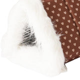 Maxbell Cat Warm House Dog Tent Cave Pet Bed for Rest Calming Small Medium Puppy Heart