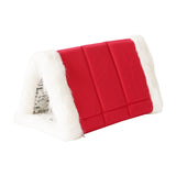 Maxbell Cat Warm House Dog Tent Cave Pet Bed for Rest Calming Small Medium Puppy Red