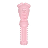 Maxbell Dog Chew Toy for Aggressive Chewers Durable Cleaning Interactive Toy Playing Pink